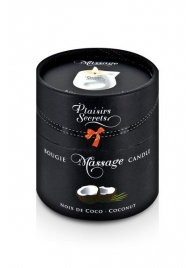 Массажная свеча с ароматом кокоса Bougie de Massage Gourmande Coco - 80 мл. - Plaisir Secret - купить с доставкой в Туле