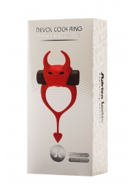 Красное эрекционное кольцо в форме дьяволенка DEVOL COCKRING - Adrien Lastic - в Туле купить с доставкой