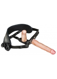 Женский страпон с вагинальной пробкой Woman Strap - 18 см. - LOVETOY (А-Полимер) - купить с доставкой в Туле