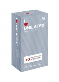 Презервативы с точками Unilatex Dotted - 12 шт. + 3 шт. в подарок - Unilatex - купить с доставкой в Туле