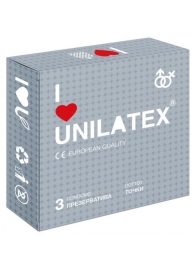 Презервативы с точками Unilatex Dotted - 3 шт. - Unilatex - купить с доставкой в Туле
