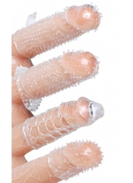 Набор из 4 насадок на член Pleasured Penis Enhancement Sleeve 4 Pack - XR Brands - в Туле купить с доставкой
