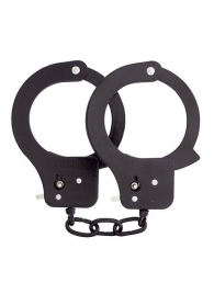 Чёрные наручники из листового металла BONDX METAL CUFFS BLACK - Dream Toys - купить с доставкой в Туле
