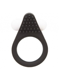 Чёрное эрекционное кольцо LIT-UP SILICONE STIMU RING 1 BLACK - Dream Toys - в Туле купить с доставкой