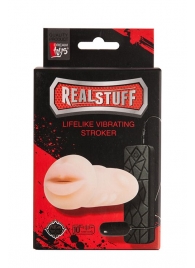 Мастурбатор-ротик с вибрацией REALSTUFF VIBRATING MASTURBATOR MOUTH - Dream Toys - в Туле купить с доставкой