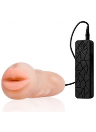 Мастурбатор-ротик с вибрацией REALSTUFF VIBRATING MASTURBATOR MOUTH - Dream Toys - в Туле купить с доставкой