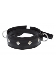 Полиуретановый ошейник с пуклями и D-кольцами Collar with Studs - Blush Novelties - купить с доставкой в Туле