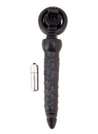 Черная вибронасадка с анальным стимулятором - ToyFa - в Туле купить с доставкой