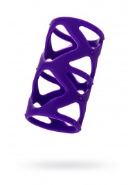 Фиолетовая насадка-сетка на пенис - 7,5 см. - A-toys - в Туле купить с доставкой