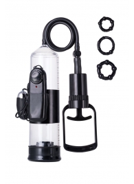 Вакуумная помпа A-toys с вибропулей и эрекционными кольцами - A-toys - в Туле купить с доставкой