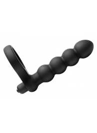 Насадка для двойного проникновения Double Fun Cock Ring with Double Penetration Vibe - XR Brands - в Туле купить с доставкой