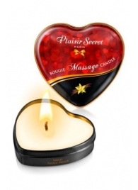 Массажная свеча с ароматом ванили Bougie Massage Candle - 35 мл. - Plaisir Secret - купить с доставкой в Туле
