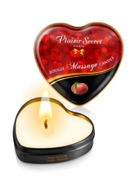 Массажная свеча с ароматом персика Bougie Massage Candle - 35 мл. - Plaisir Secret - купить с доставкой в Туле
