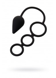 Тройное эрекционное кольцо с анальным хвостом Drop M-size - Erotist Adult Toys - в Туле купить с доставкой
