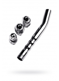 Металлический анальный душ с тремя насадками - ToyFa - купить с доставкой в Туле