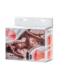 Двусторонний мастурбатор с вибропулей Satisfaction Babylicious - Lola Games - в Туле купить с доставкой
