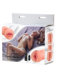 Двусторонний мастурбатор с вибропулей Satisfaction Lucky charm - Lola Games - в Туле купить с доставкой