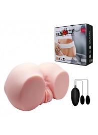 Телесный мастурбатор с двумя любовными тоннелями и вибрацией - Baile - в Туле купить с доставкой