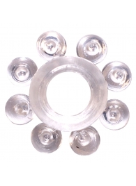Прозрачное эрекционное кольцо Rings Bubbles - Lola Games - в Туле купить с доставкой