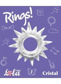 Прозрачное эрекционное кольцо Rings Cristal - Lola Games - в Туле купить с доставкой