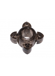 Чёрное эрекционное кольцо Rings Screw - Lola Games - в Туле купить с доставкой
