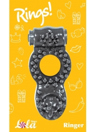 Чёрное эрекционное кольцо Rings Ringer - Lola Games - в Туле купить с доставкой
