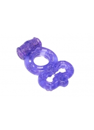 Фиолетовое эрекционное кольцо Rings Treadle с подхватом - Lola Games - в Туле купить с доставкой