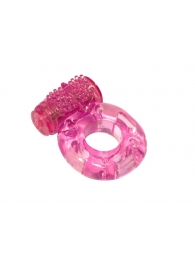 Розовое эрекционное кольцо с вибрацией Rings Axle-pin - Lola Games - в Туле купить с доставкой
