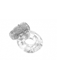 Прозрачное эрекционное кольцо с вибрацией Rings Axle-pin - Lola Games - в Туле купить с доставкой