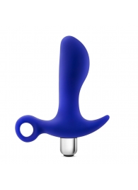 Синий стимулятор простаты с ручкой-кольцом Performance Prostimulator 02 - Blush Novelties - в Туле купить с доставкой