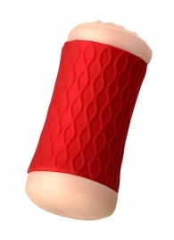 Двухсторонний мастурбатор JOS  NADIN в красном цилиндре - JOS - в Туле купить с доставкой