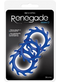 Набор из 3 синих эрекционных колец Renegade Gears - NS Novelties - в Туле купить с доставкой