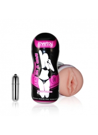 Мастурбатор-вагина Sex In A Can Vibra Vagina Tunnel - Lovetoy - в Туле купить с доставкой