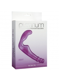 Безремневой фиолетовый страпон из силикона The Gal Pal - 17 см. - Doc Johnson - купить с доставкой в Туле