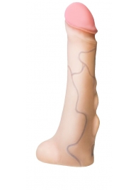 Реалистичная насадка с мошонкой REAL Standard - 18 см. - LOVETOY (А-Полимер) - купить с доставкой в Туле