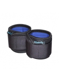 Неопреновые черно-синие наручники - Sitabella - купить с доставкой в Туле