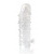Закрытая прозрачная рельефная насадка Crystal sleeve - 13 см. - Erowoman-Eroman - в Туле купить с доставкой