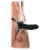 Чёрный полый страпон 7  Silicone Hollow Strap-On - 18 см. - Pipedream - купить с доставкой в Туле