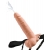 Телесный полый страпон с имитацией эякуляции 7.5  Hollow Squirting Strap-On with Balls Flesh - 21,6 см. - Pipedream - купить с доставкой в Туле