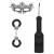 Черный игровой набор Introductory Bondage Kit №4 - Shots Media BV - купить с доставкой в Туле