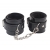 Черные оковы на ноги Obey Me Leather Ankle Cuffs - Chisa - купить с доставкой в Туле