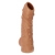 Телесная насадка с пупырышками и открытой головкой Nude Sleeve L - 14 см. - KOKOS - в Туле купить с доставкой