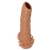 Телесная насадка с усиками и открытой головкой Nude Sleeve L - 14 см. - KOKOS - в Туле купить с доставкой