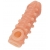 Телесная закрытая насадка с шариками Cock Sleeve Size S - 13,8 см. - KOKOS - в Туле купить с доставкой