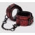 Красно-черные наручники Reversible Faux Leather Wrist Cuffs - Fifty Shades of Grey - купить с доставкой в Туле