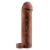 Коричневая насадка с кольцом Perfect 2 Extension with Ball Strap - 19 см. - Pipedream - в Туле купить с доставкой