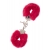 Металлические наручники с красной меховой опушкой METAL HANDCUFF WITH PLUSH RED - Dream Toys - купить с доставкой в Туле