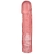 Розовая фаллическая насадка Vac-U-Lock 8  Crystal Jellies Dong - 20,3 см. - Doc Johnson - купить с доставкой в Туле