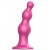 Розовая насадка Strap-On-Me Dildo Plug Beads size L - Strap-on-me - купить с доставкой в Туле