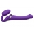 Фиолетовый безремневой вибрострапон Vibrating Bendable Strap-On - size L - Strap-on-me - купить с доставкой в Туле